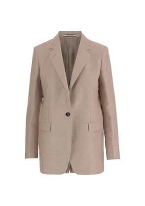 Tagliatore lapel-collar pocket blazer - Neutrals