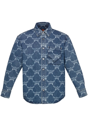 MCM patterned denim shirt - Blue