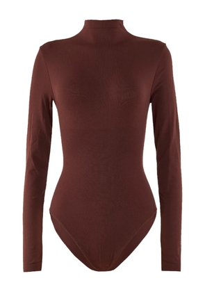 Wolford high-neck long-sleeve bodysuit - Brown