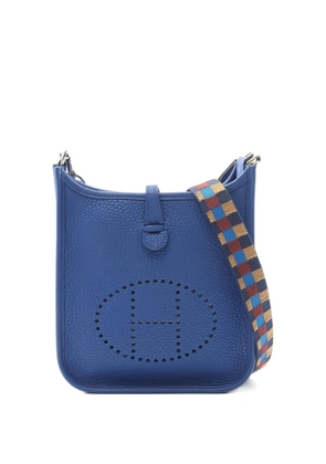 Hermès Pre-Owned 2021 Evelyn TPM perforated shoulder bag - Blue