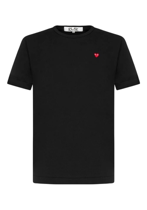 Comme Des Garçons Play logo-appliqué cotton T-shirt - Black