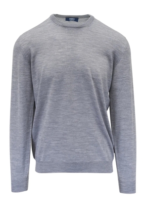 Fedeli crew-neck long-sleeve jumper - Grey