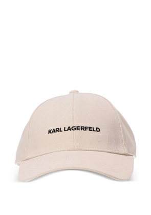 Karl Lagerfeld logo-embroidered baseball cap - Neutrals