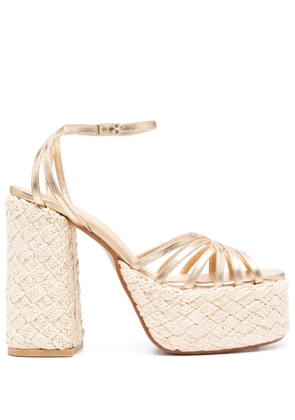 Castañer 130mm Farah sandals - Gold