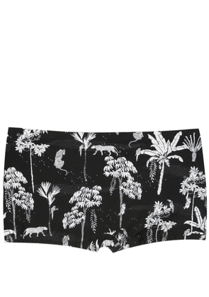Lygia & Nanny Tijuca jungle-print swimming trunks - Black