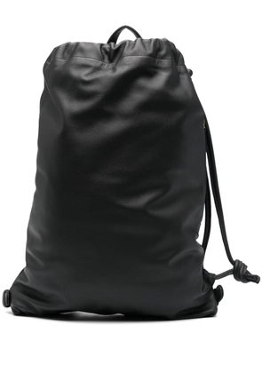 Eleventy leather backpack - Black