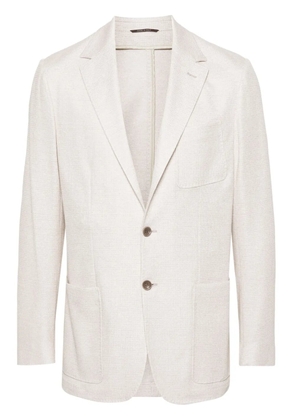 Canali mélange-effect blazer - Neutrals