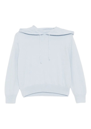 Teddy Cashmere logo-embroidered hoodie - Blue