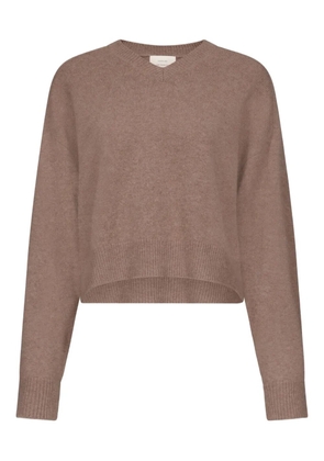 LouLou de Saison ANZOR LDS V-neck ribbed-detail sweater - Brown