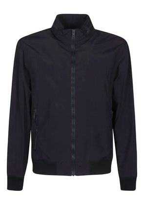 Fay high-neck zip-front bomber jacket - Blue