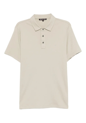 Michael Kors logo-embroidered polo shirt - Neutrals