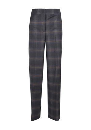 Peserico check-pattern trousers - Grey