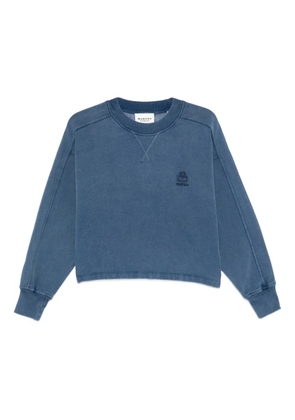 MARANT ÉTOILE Sunny crew-neck logo sweatshirt - Blue