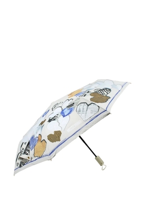 Moschino heart-print umbrella - Neutrals