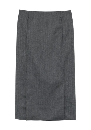ENTIRE STUDIOS slit-detail midi skirt - Grey