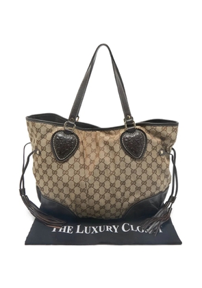 Gucci Pre-Owned 2000s monogram heart-detail tote bag - Neutrals