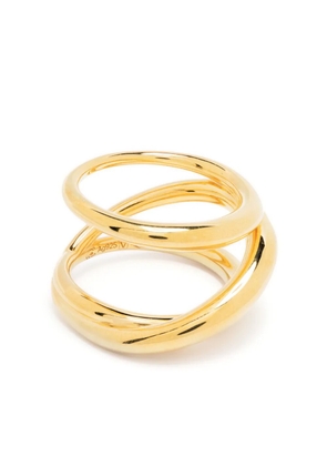 Charlotte Chesnais Triplet gold-plated silver ring