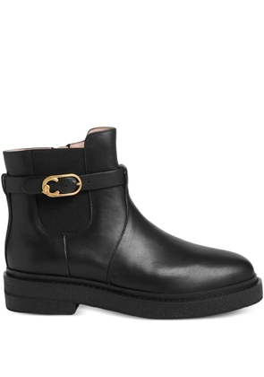Coccinelle C-Saddle buckle-strap boots - Black