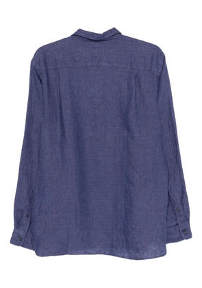 Dell'oglio long-sleeves buttoned polo shirt - Blue