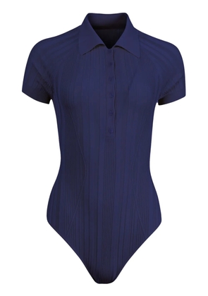 Fleur Du Mal ribbed bodysuit - Blue