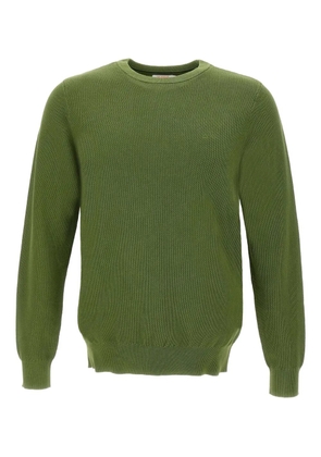 Sun68 honeycomb weave crew-neck sweater - Green