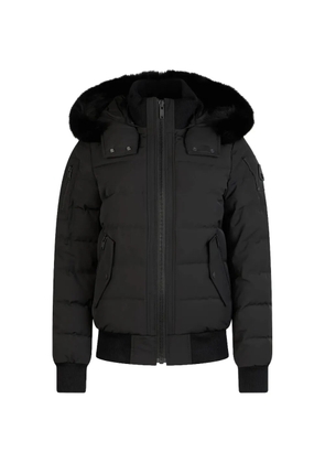 Moose Knuckles shearling-trim padded jacket - Black