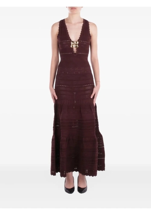 Elisabetta Franchi v-neck dress - Red