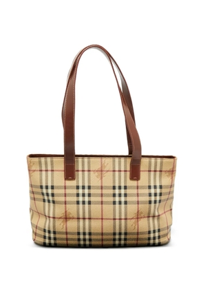 Burberry Pre-Owned medium Haymarket checked tote - Neutrals