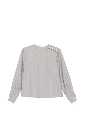 Patrizia Pepe pinstripe button blouse - Grey