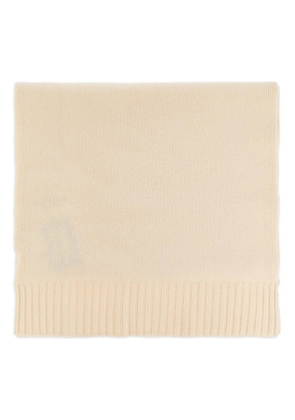Jil Sander ribbed-knit wool scarf - Neutrals