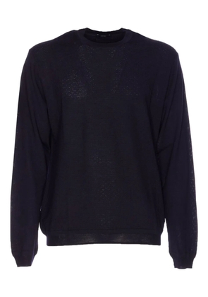 Hosio crewneck long-sleeves sweater - Blue