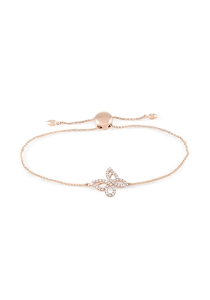 LB Exclusive 14K rose gold Butterfly diamond bracelet - Pink
