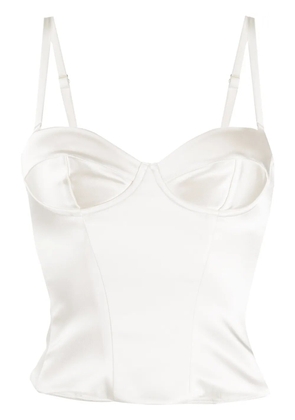 P.A.R.O.S.H. slim-fit corset top - White