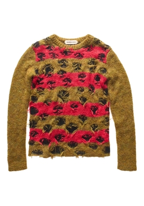 Namacheko Double Layer Intarsia 'Green' sweater