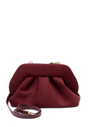 Themoirè pleated clutch bag - Red