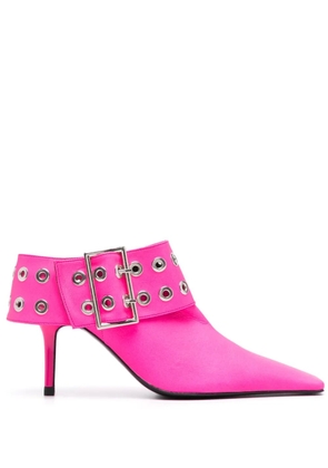 Abra Big Belt 85mm mules - Pink
