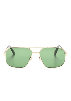 MARCH LA.B double-bridge pilot-frame sunglasses - Gold