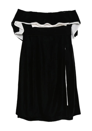 Valentino Garavani Pre-Owned 2000s off-shoulder velvet dress - Black