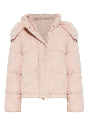 Moncler Virieu Bouclé padded jacket - Pink