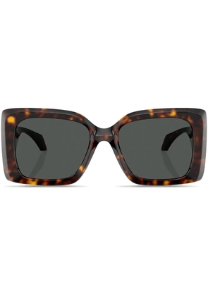 Versace Eyewear Medusa-plaque oversized-frame sunglasses - Brown