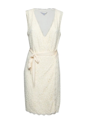 Diane Von Furstenberg Vintage lace wrap dress - Neutrals
