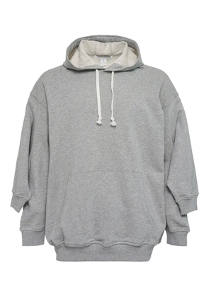 Comme Des Garçons Shirt mélange-effect layered hoodie - Grey