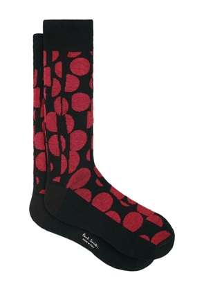 Paul Smith abstract-pattern socks - Black