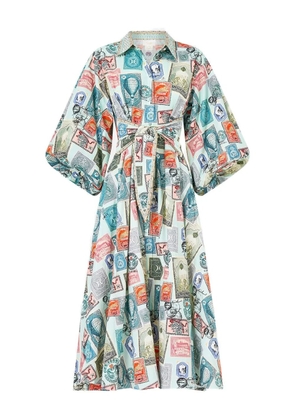 Camilla With Love From Türkiye midi dress - Blue