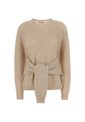 DES PHEMMES tie-waist sweater - Neutrals