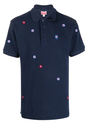Kenzo Target embroidered cotton shirt - Blue