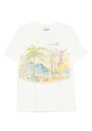 ALEMAIS graphic-print T-shirt - White
