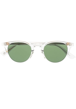 Garrett Leight Clement round-frame sunglasses - Neutrals
