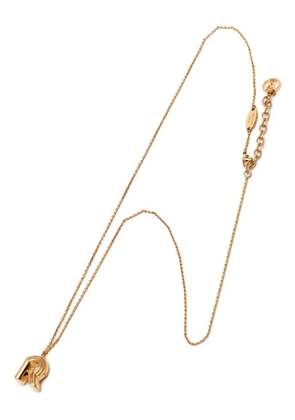 Louis Vuitton Pre-Owned 2015 Gold Plated LV and Me Letter R Pendant Necklace costume necklace