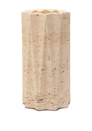 Editions Milano Fold stone vase (25cm) - Neutrals